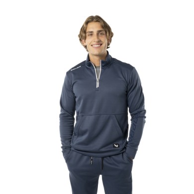BAUER, mikina, TEAM, FL., 1/2, ZIP, NAVY, senior